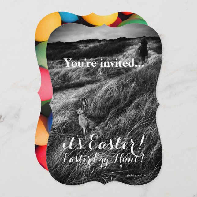 Custom Invite Party Easter Egg Hunt Brunch (Front/Back)