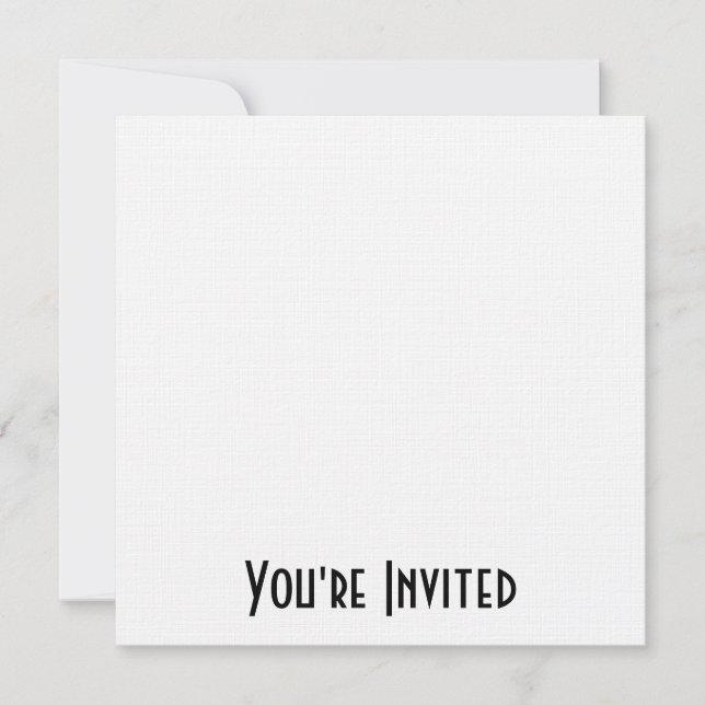 Custom Invites - Design Your Own Custom (Front)