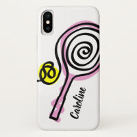 Custom iPhone 10 case design for tennis players