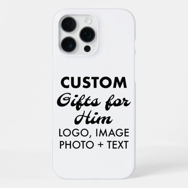 Custom iPhone 16 Pro Max Slim Case (Back)