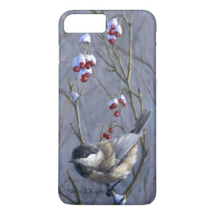 Custom iPhone 5/5s Chickadee Bird Art Case