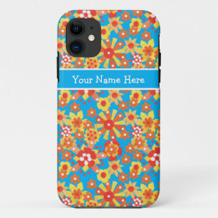 Custom iPhone 5 Case-Mate, Ditzy Orange Flowers 11 Case