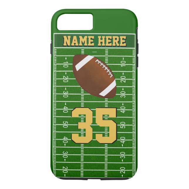 Custom iPhone 7 plus FOOTBALL case Other Versions (Back)