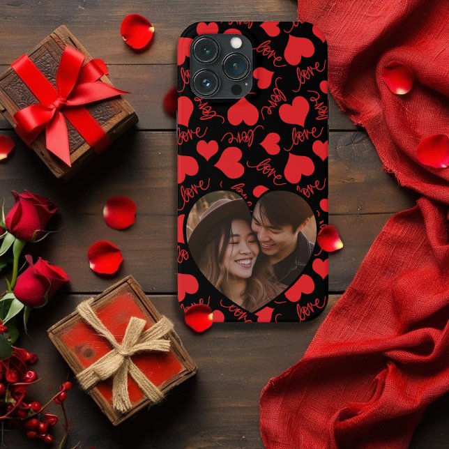Custom iPhone Case | Heart-Shaped LOVE Design  (Custom iPhone Case | Heart-Shaped LOVE Design)