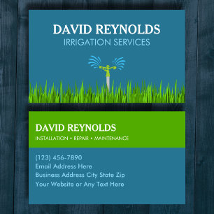 Custom Irrigation Services Business Card