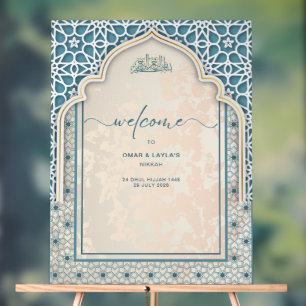 Custom Islamic Wedding Welcome Acrylic Sign