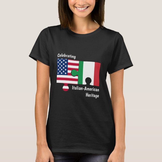 Custom Italian American  T-Shirt (Front)