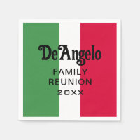 Custom Italian Surname Name Reunion