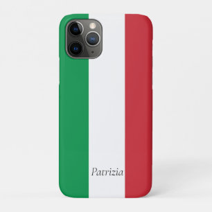 Custom Italy Flag Italian Flag travel Luggage Tag iPhone 11 Pro Case