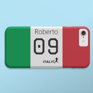 Custom Italy Soccer National Flag Colours Athlete iPhone 15 Pro Case