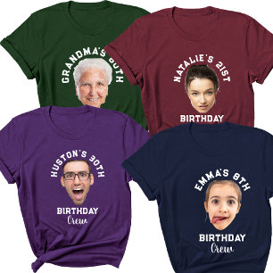 Custom It's My Birthday Face Name and Age Funny T-Shirt