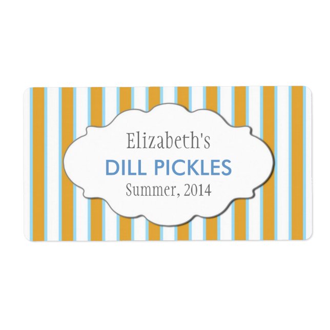 Custom Jam, Sauce, Canning or Product Labels (Front)