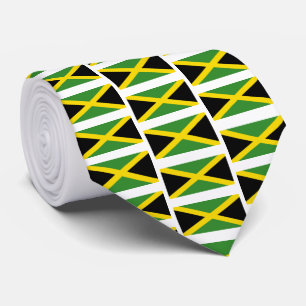 Custom JAMAICA FLAG Monogram Tie