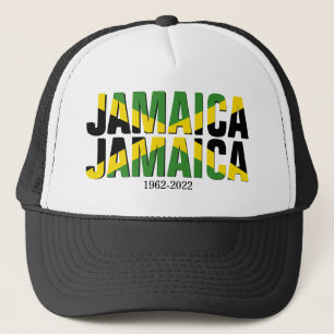 Custom JAMAICA JAMAICA 60th Anniversary Trucker Hat