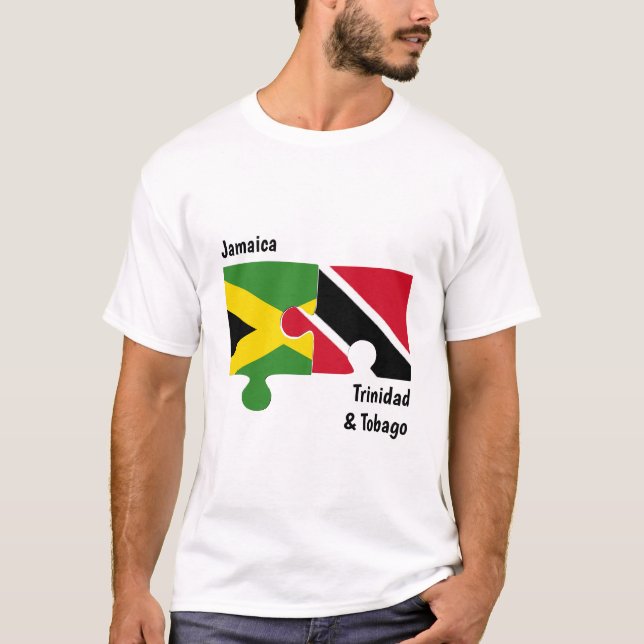 Custom Jamaica Trinidad  T-Shirt (Front)
