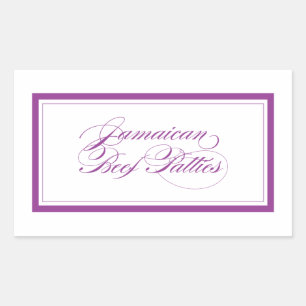 Custom_Jamaican Beef Patties Rectangular Sticker