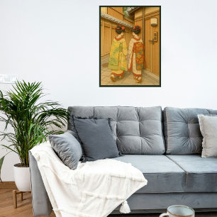 Custom Japan Travel Landscape Aesthetic Geisha  Poster