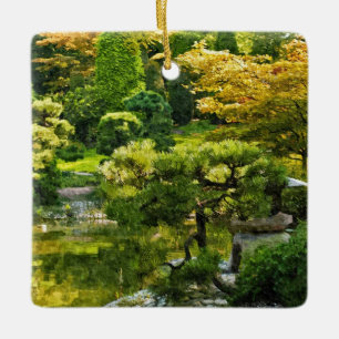 Custom Japanese Garden - Traditional Aesthetic Ceramic Ornament