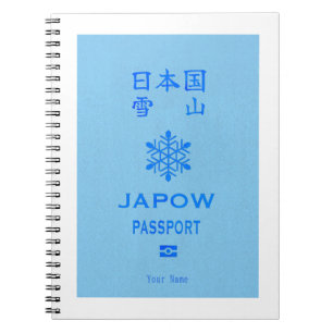 Custom JAPOW Passport Cover Notebook