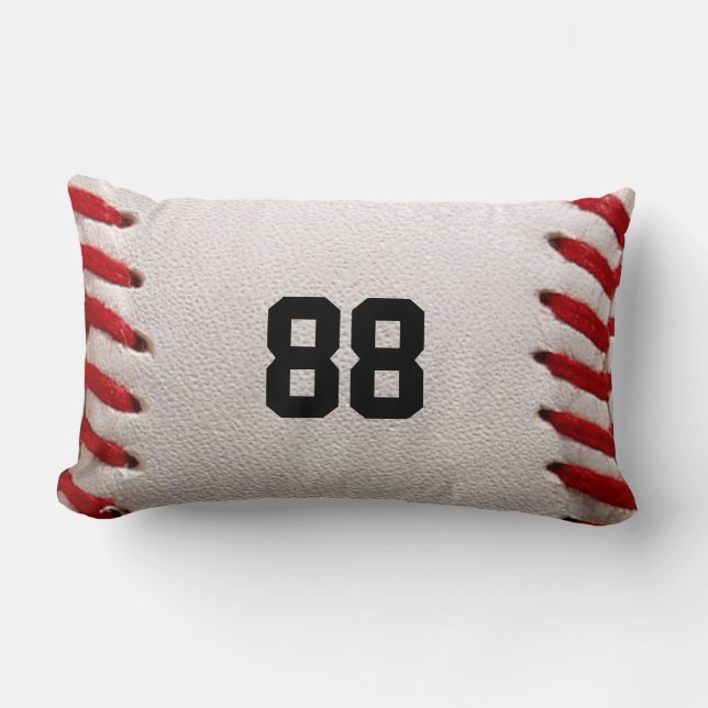 Custom Jersey Number Baseball Player Design Lumbar Cushion (Front)
