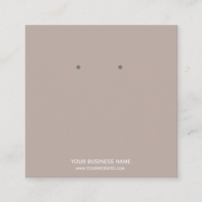 Custom Jewellery Earring Display Cards (Front)