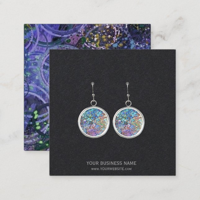 Custom Jewellery Earring Display Cards (Custom Jewelry Earring Display Cards for the crafter and artisan jewelry maker to display earrings)