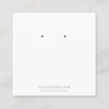 Custom Jewellery Earring Display Cards