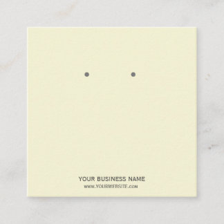 Custom Jewellery Earring Display Cards