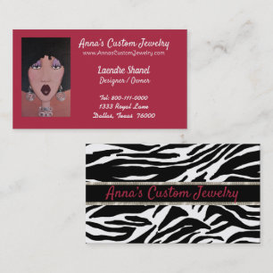 Custom Jewelry/African American Diva Business Card
