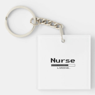 Custom Job Loading Bar Pixel Design Key Ring