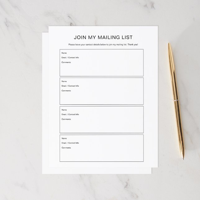 Custom join my mailing list pages  (Creator Uploaded)