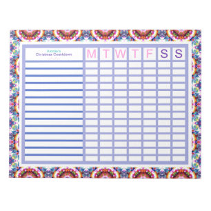 Custom Jolly Christmas ADHD Girls Womens Planner Notepad