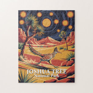 Custom Joshua Tree Funny Roadrunner Vintage Bird Jigsaw Puzzle