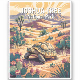 Custom Joshua Tree Tortoise Retro Desert Landscape