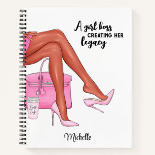 Custom Journal, Personalised Black Girl Notebook