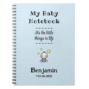 Custom Journal & Planner, Personalised Baby Boy