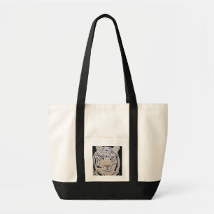 CUSTOM JUMBO TOTE- WHITE TIGER TOTE BAG