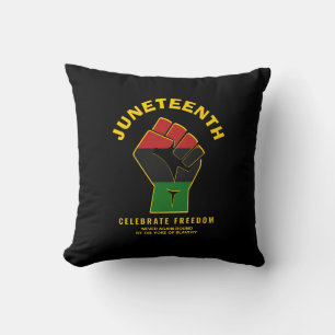 Custom JUNETEENTH Celebrate Freedom Cushion