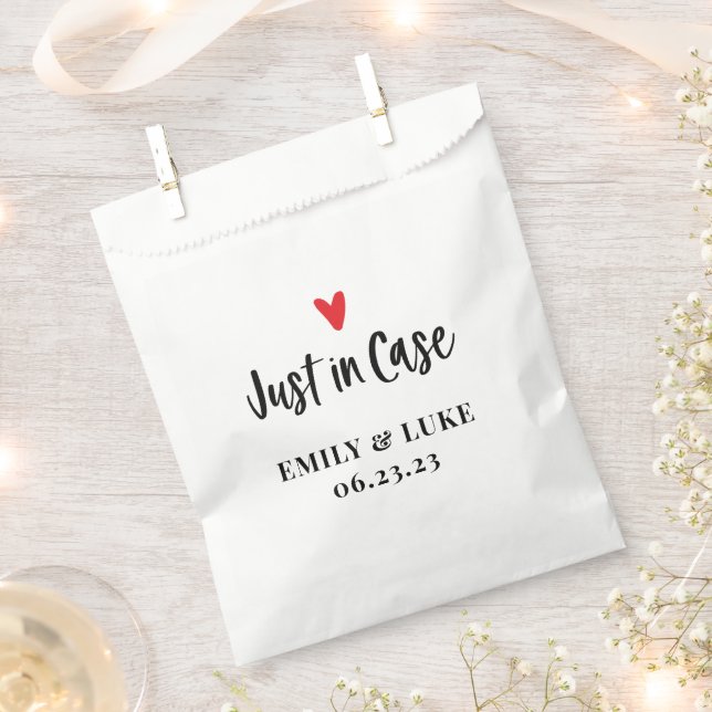 Custom Just in Case Wedding Recovery Kit  Favour Bag (Clipped)
