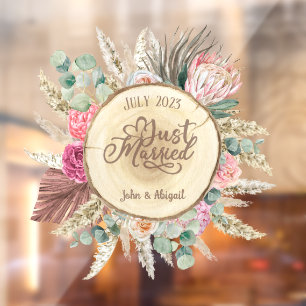 Custom Just Married Boho