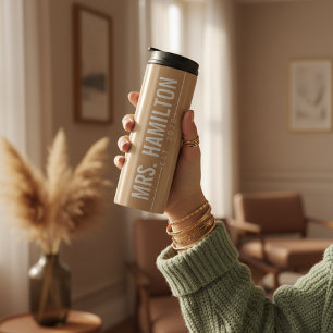 Custom Just Married Tumbler Gift for Him and Her