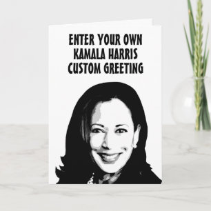 Custom Kamala Harris Greeting Card
