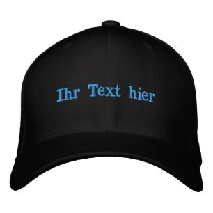 custom kappe besticken mit text embroidered hat