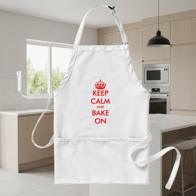 Custom Keep Calm apron | Customisable template (Keep calm baking apron)