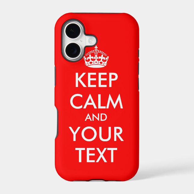 Custom Keep Calm iPhone 5 case | Customisable (Back)