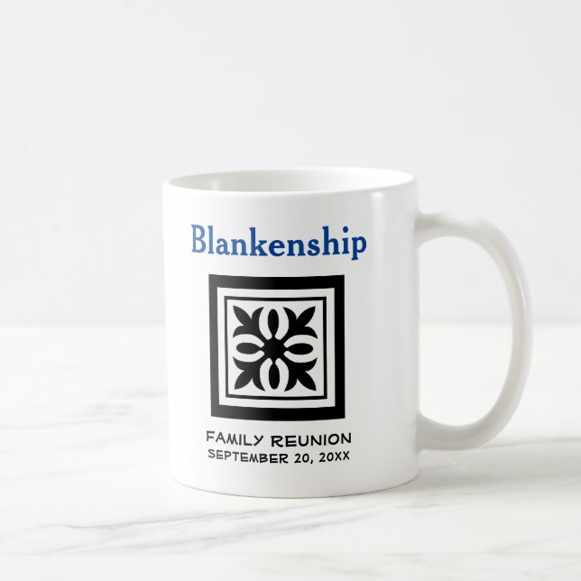 Custom Keepsake Family Reunion Crest Placeholder C Coffee Mug (Right)