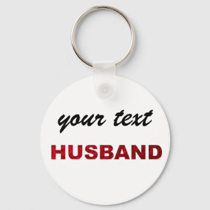 custom keychain - husband