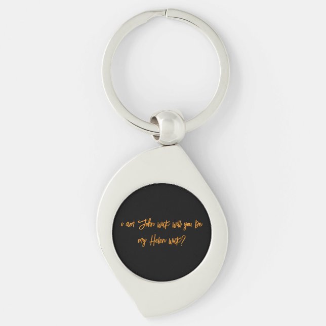 Custom Keychain Stylish Personalised Key Ring (Front)
