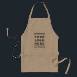 Custom Khaki Handmade Business Logo Text Standard Apron<br><div class="desc">Create your own custom Khaki Handmade your Business Logo and personalised Text Adult Apron,  just add your own logo,  image and texts. Perfect for employee,  cafe shop,  stores,  small business,  an unique and useful gift for your family,  mum,  dad,  grandparents or friends,  scrapbooking,  decorations or business stationery.</div>