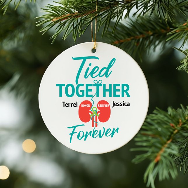 Custom Kidney Living Donor Transplant T-shirt Cera Ceramic Ornament (Creator Uploaded)